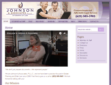 Tablet Screenshot of johnsonestatelaw.com